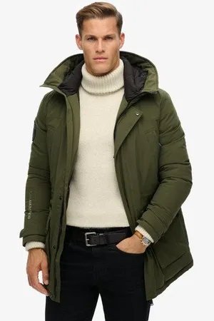 Superdry Herren Wattierter City Parka