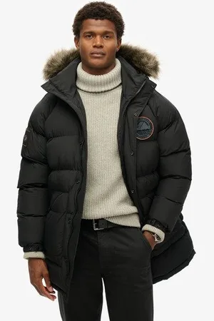 Superdry Herren Langer Everest Baffled Parka