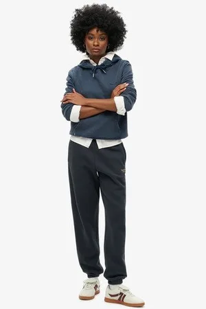 Superdry Damen Essential Jogginghose mit Bündchen und Logo