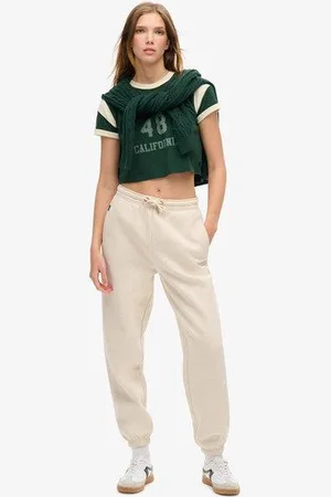 Superdry Damen Essential Jogginghose mit Bündchen und Logo