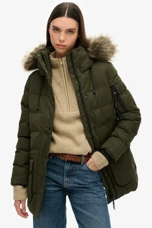 Superdry Damen Mikrofaser Expedition Parka