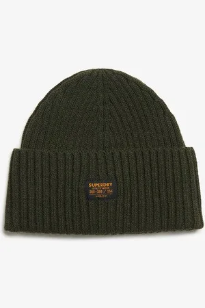 Superdry Damen Workwear Beaniemütze aus Strickgewebe
