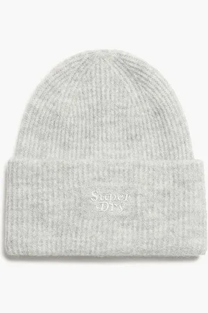 Superdry Damen Weiche Rippstrickmütze
