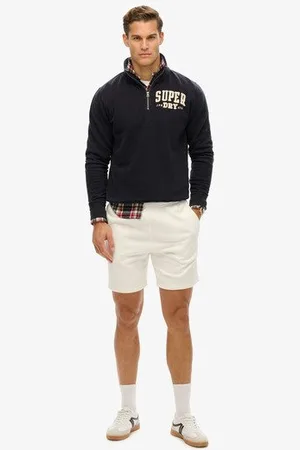 Superdry Herren Locker Geschnittene Sportswear Shorts mit Prägung