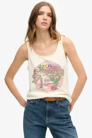 Superdry Damen Vintage Logo Narrative Tanktop