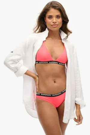 Superdry Damen Klassische Elastische Bikinihöschen