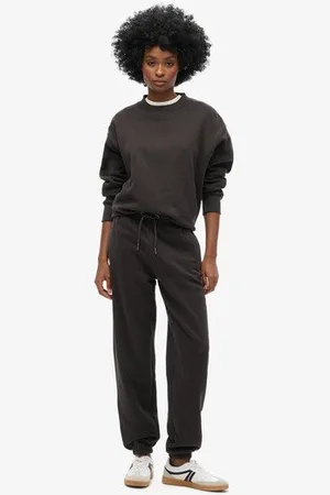 Superdry Damen Essential Jogginghose mit Bündchen und Logo