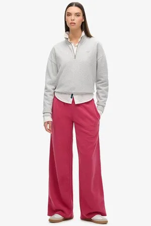 Superdry Damen Wash Jogginghose mit Weitem Bein