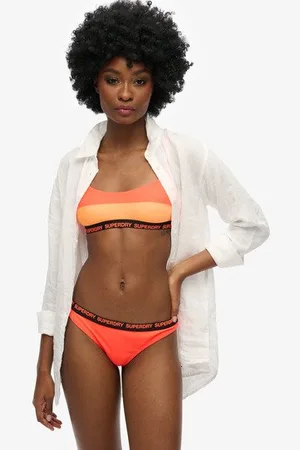 Superdry Damen Raffiniertes, Elastisches Bikinihöschen