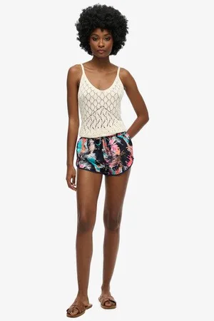 Superdry Damen Vintage Printed Beach Shorts