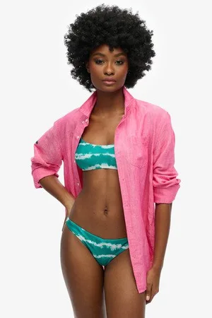 Superdry Damen Batik-bikinihöschen aus Recyceltem Material