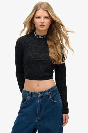 Superdry Damen Sdx Limited Edition Sdx Jacquard-netzoberteil
