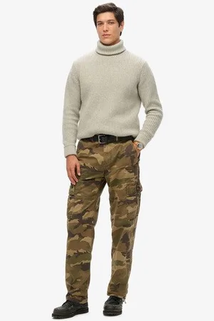 Superdry Herren Weit Geschnittene Cargohose aus Bio-baumwolle