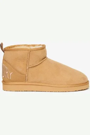 Superdry Damen Sherpa-Ministiefel aus Wildleder, Größe: 3-4