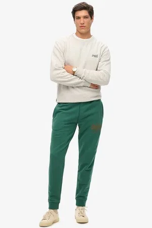 Superdry Herren Klassische Vintage Jogginghose mit Logo-grafik