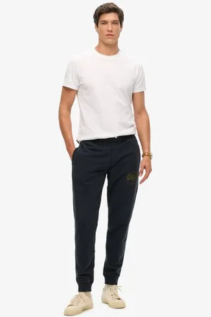 Superdry Herren Klassische Vintage Jogginghose mit Logo-grafik