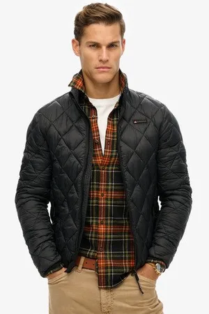 Superdry Herren Fuji Lite Jacke mit Rautensteppung