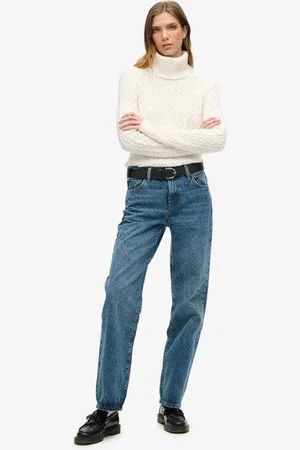 Superdry Damen Jeans aus Bio-baumwolle mit Mittlerer Leibhöhe
