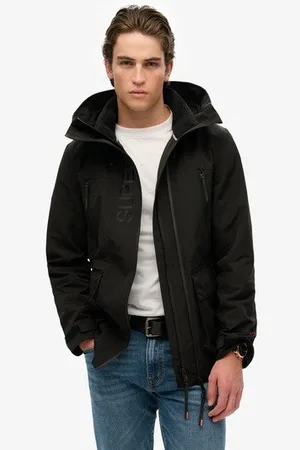 Superdry Herren Ultimate Windjacke mit Kapuze und Stickerei