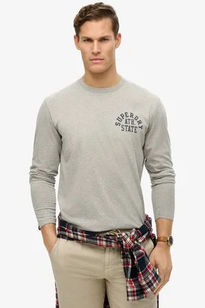 Superdry Herren Athletic Essentials Langarmoberteil