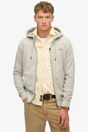 Superdry Herren Essential Kapuzenjacke mit Logo