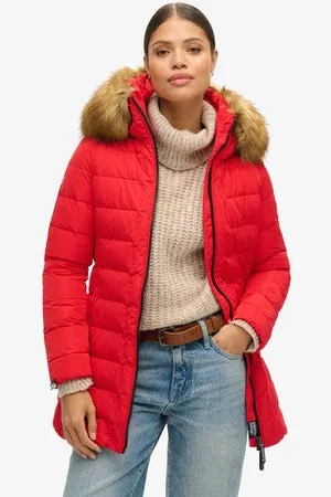 Superdry Damen Extralanger Arctic Steppmantel