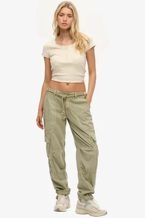 Superdry Damen Leichte Strand-cargohose
