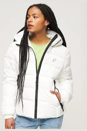 Superdry Damen Spirit Sports Steppjacke mit Kapuze