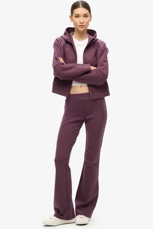 Superdry Damen Sport Tech Jogginghose mit Niedriger Leibhöhe und Ausgestelltem
