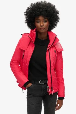 Superdry Damen Mountain SD-Windcheater mit Logo Bestickt, Größe: 40