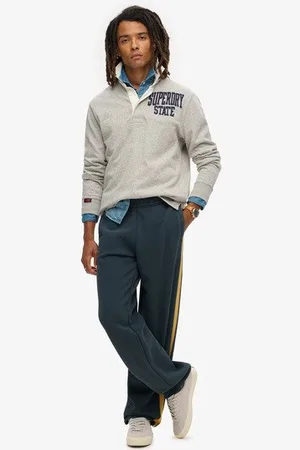 Superdry Herren Essential Jogginghosen mit Geradem Bein und Logo