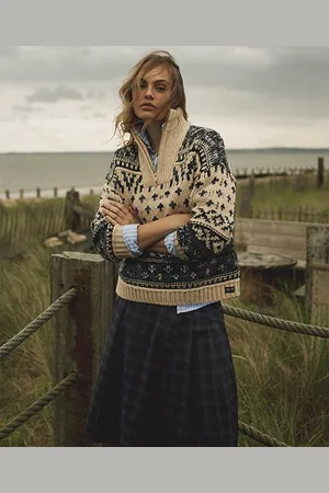 Superdry Damen Ski Lodge Pullover mit Reißverschluss am Hals