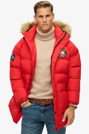 Superdry Herren Langer Everest Baffled Parka