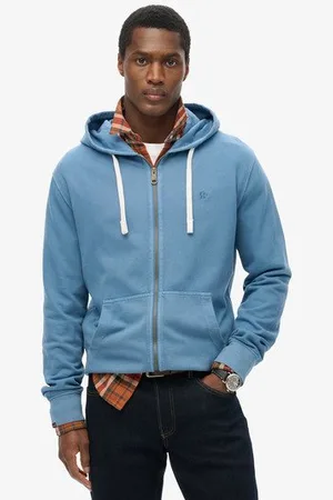 Superdry Herren Klassische Essential Kapuzenjacke mit Reißverschluss