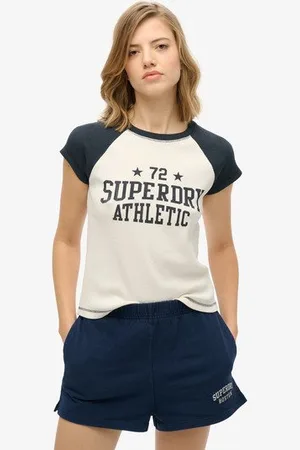 Superdry Damen Athletic Essentials Raglan-t-shirt mit Flügelärmeln