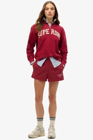 Superdry Damen Athletic Essentials Shorts mit Grafik