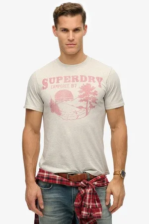 Superdry Herren Locker Geschnittenes Einfarbiges Lo-fi Outdoor T-shirt