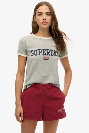 Superdry Damen Athletic Essential T-shirt mit Streifen
