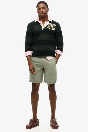 Superdry Herren Shorts Mit Kordelzug Aus Leinen, , Größe: L