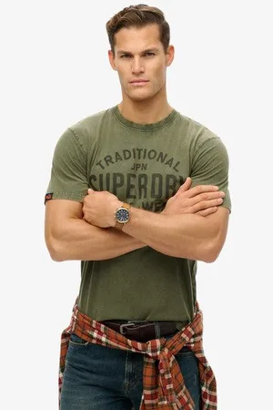 Superdry Herren Machined Goods Workwear T-shirt