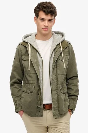 Superdry Herren Rookie Feldjacke mit Kapuze