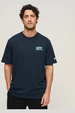 Superdry Herren Locker Geschnittenes Sportswear T-shirt mit Logo