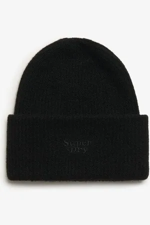 Superdry Damen Weiche Rippstrickmütze
