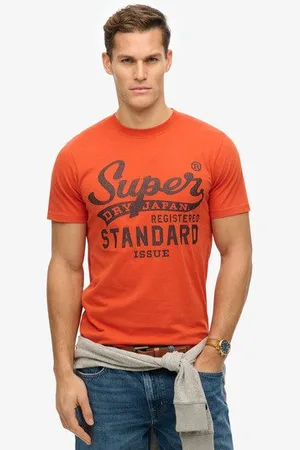 Superdry Herren Standard T-shirt mit Schriftzug