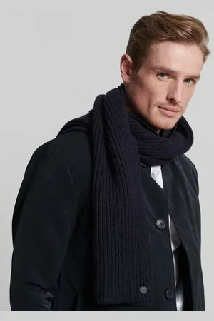 Superdry Herren Gerippter Studios Premium Schal