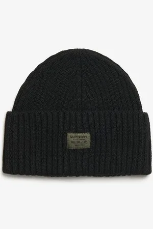 Superdry Damen Workwear Beaniemütze aus Strickgewebe