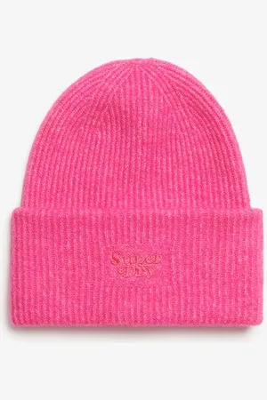 Superdry Damen Weiche Rippstrickmütze