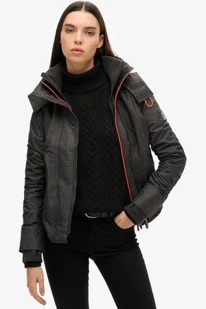 Superdry Damen Pop Arctic Sd-windcheater mit Kapuze und Reißverschluss