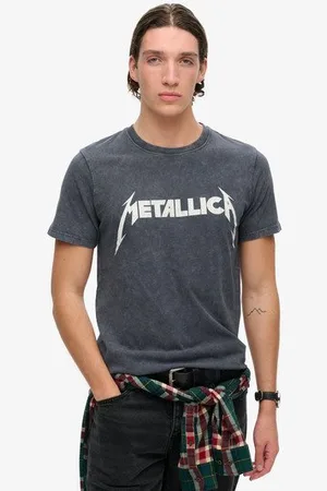 Superdry Herren Metallica Band-t-shirt
