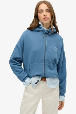 Superdry Damen Essential Kapuzenjacke mit Logo
